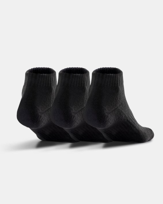 ถุงเท้า UA Core Low Cut ยูนิเซ็กส์ แพ็ก 3 คู่ in Black image number 1